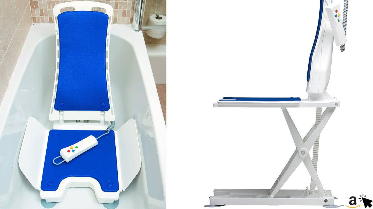Bellavita Badewannenlifter - elektrischer Badewannensitz für Senioren absenkbar