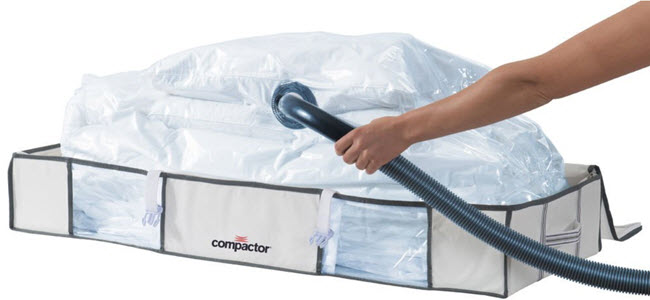 Compactor Kommode mit Vakuumbeutel Bettbox-Aufbewahrungstaschen