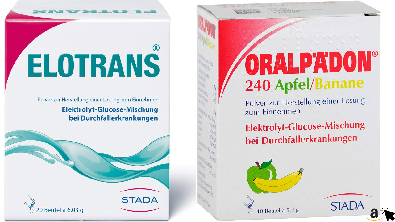 STADA Elektrolyt-Glucose Trinkpulver bei Durchfallerkrankungen - Elotrans & Oralpädon mit Geschmack
