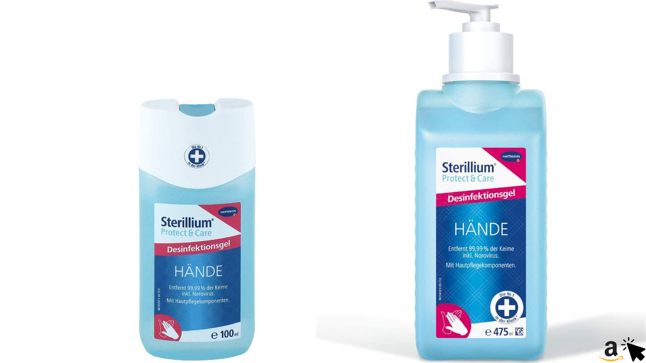 Sterillium Protect & Care Hand-Desinfektions-Gel 100 ml und 475 ml-Flasche